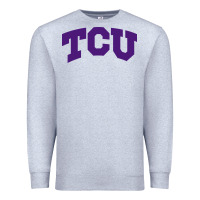 Heather Grey Texas Christian University Premium Sweatshirt - linhVisuals