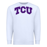 White Texas Christian University Premium Sweatshirt - linhVisuals