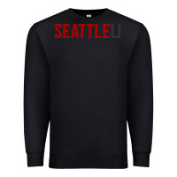 Black Seattle University Premium Sweatshirt - linhVisuals