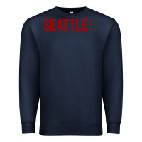 Navy Seattle University Premium Sweatshirt - linhVisuals
