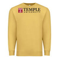 Antique Gold Temple University Premium Sweatshirt - linhVisuals