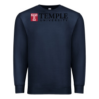 Navy Temple University Premium Sweatshirt - linhVisuals