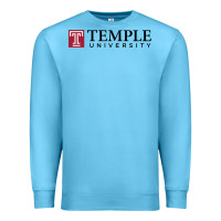 Ocean Blue Temple University Premium Sweatshirt - linhVisuals