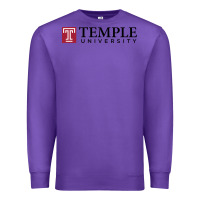 Purple Temple University Premium Sweatshirt - linhVisuals