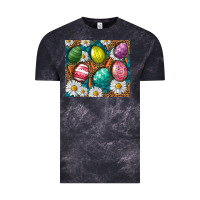 Cloud Black Easter Eggs Tumbler Vintage Tee - BundleAndBundleShop