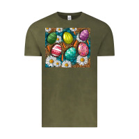 Vintage Olive Easter Eggs Tumbler Vintage Tee - BundleAndBundleShop