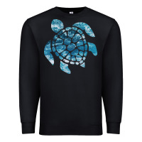 Black ocean sea turtle Premium Sweatshirt - linhVisuals
