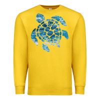 Lemon ocean sea turtle Premium Sweatshirt - linhVisuals