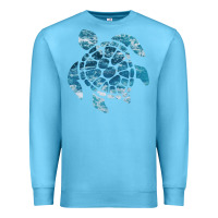 Ocean Blue ocean sea turtle Premium Sweatshirt - linhVisuals