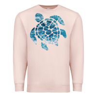 Pale Pink ocean sea turtle Premium Sweatshirt - linhVisuals