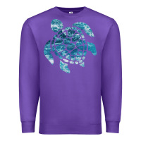 Purple ocean sea turtle Premium Sweatshirt - linhVisuals