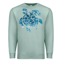 Seafoam ocean sea turtle Premium Sweatshirt - linhVisuals