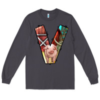 Smoke farm life alphabet lowercase letters v Long Sleeve Tee - BundleAndBundleShop