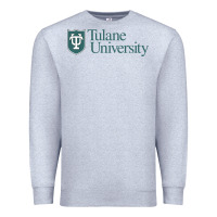 Heather Grey Tulane University Premium Sweatshirt - linhVisuals