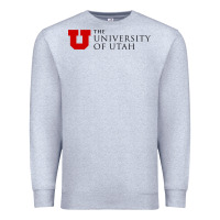 Heather Grey The University of Utah Premium Sweatshirt - linhVisuals
