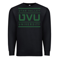 Black Utah Valley University Premium Sweatshirt - linhVisuals