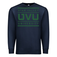 Navy Utah Valley University Premium Sweatshirt - linhVisuals