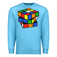Ocean Blue rubik cube Premium Sweatshirt - linhVisuals