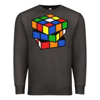 Smoke rubik cube Premium Sweatshirt - linhVisuals