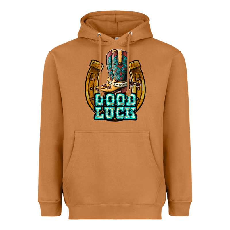 Good Luck Heavyweight Hoodie by JahusDesignShop | Teevron