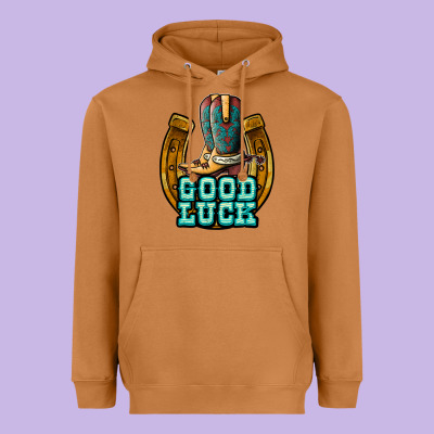 Good Luck Heavyweight Hoodie Designed By Jahusdesignshop