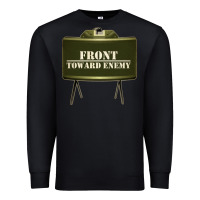 Black front toward enemy distressed claymore mine military Premium Sweatshirt - linhVisuals