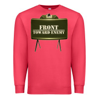 Cardinal front toward enemy distressed claymore mine military Premium Sweatshirt - linhVisuals