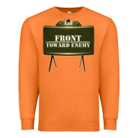 Carrot front toward enemy distressed claymore mine military Premium Sweatshirt - linhVisuals