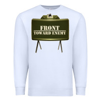 White front toward enemy distressed claymore mine military Premium Sweatshirt - linhVisuals