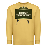 Antique Gold front toward enemy distressed claymore mine military Premium Sweatshirt - linhVisuals