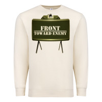 Sandshell front toward enemy distressed claymore mine military Premium Sweatshirt - linhVisuals