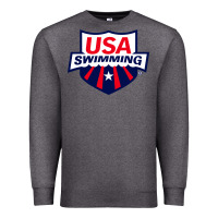Charcoal Heather swimming team Premium Sweatshirt - linhVisuals