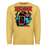 Antique Gold RUSH MUSIC Premium Sweatshirt - linhVisuals