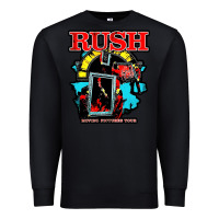 Black RUSH MUSIC Premium Sweatshirt - linhVisuals