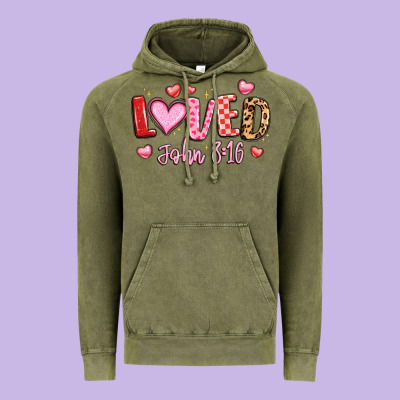 Loved John 3 16 Vintage Hoodie Designed By Lillyallendesigns