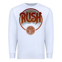 White RUSH TOUR Premium Sweatshirt - linhVisuals