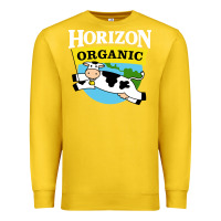 Lemon horizon organic milk Premium Sweatshirt - linhVisuals