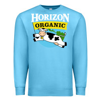 Ocean Blue horizon organic milk Premium Sweatshirt - linhVisuals