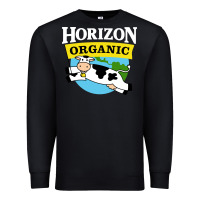 Black horizon organic milk Premium Sweatshirt - linhVisuals