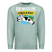 Seafoam horizon organic milk Premium Sweatshirt - linhVisuals