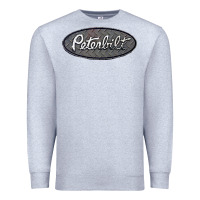 Heather Grey Peterbilt Trucks Premium Sweatshirt - linhVisuals