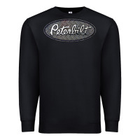 Black Peterbilt Trucks Premium Sweatshirt - linhVisuals