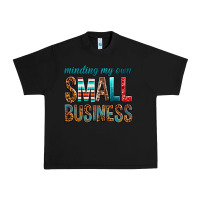 Black Minding My Own Small Business Urban Heavy Tee - BundleAndBundleShop