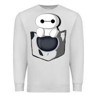 Dove Grey baymax in pocket [tb] Premium Sweatshirt - linhVisuals