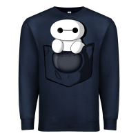 Navy baymax in pocket [tb] Premium Sweatshirt - linhVisuals