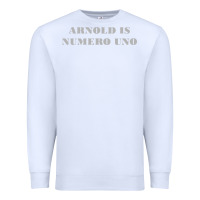 White arnold is numero uno Premium Sweatshirt - linhVisuals