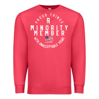 Cardinal proud member of small fringe minority with unacceptable view t shirt Premium Sweatshirt - linhVisuals