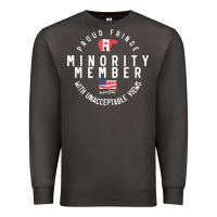 Smoke proud member of small fringe minority with unacceptable view t shirt Premium Sweatshirt - linhVisuals