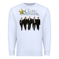 White Celtic Thunder Premium Sweatshirt - linhVisuals