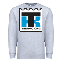 Heather Grey thermo king Premium Sweatshirt - linhVisuals